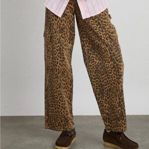 Damson Madder Dion Jean - Leopard Cargo size 14